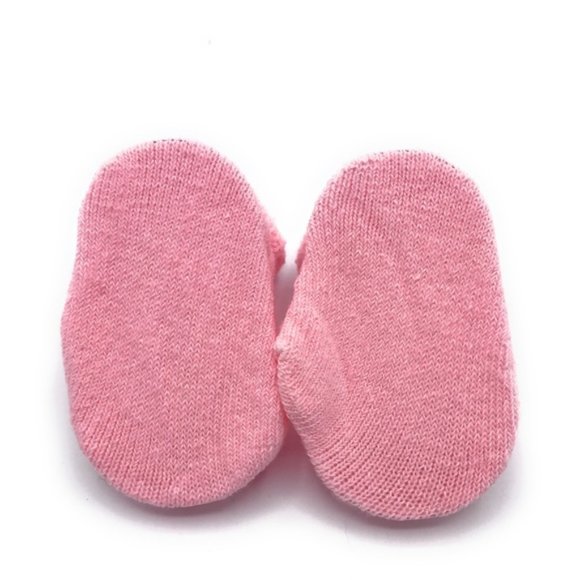 Two Feet Ahead Pink Newborn Cloth Socks Booties - Picture 6 of 9